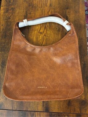 NEWBELLA Cognac Shoulder Bag - Sleek Everyday Carry